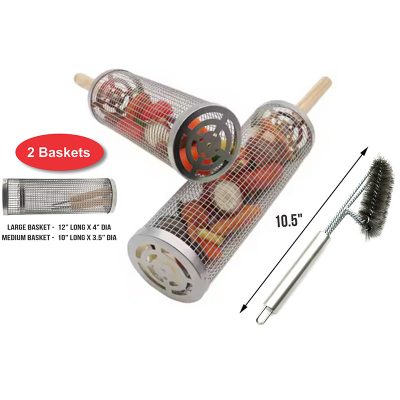 BBQ Rolling Basket
